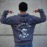 B4men Hoodie bedrukt met Skull